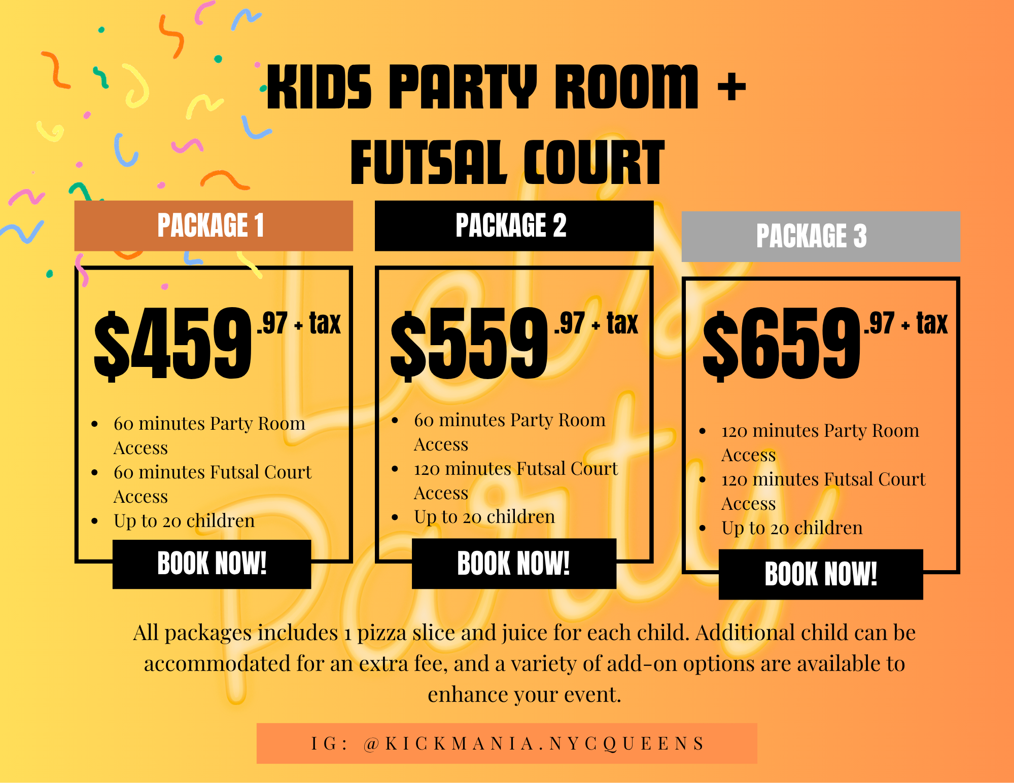 Kids Party Room + Futsal Court