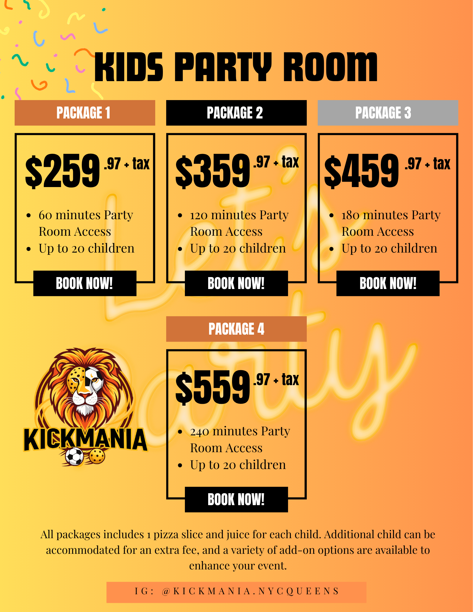 Kids Party Room